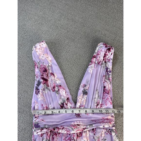 Lulus Garden Meandering Floral Sleeveless Lavender Maxi Dress Size XS - Picture 8 of 10